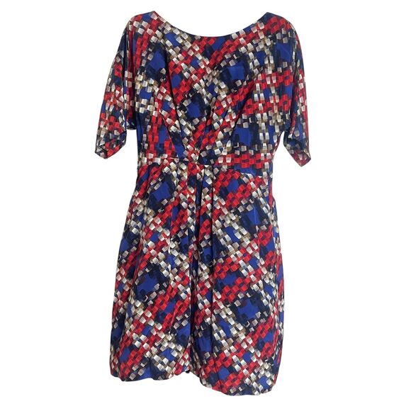 Trina Turk Sheath Dress Womens 8 Multicolor Geometric Knee Length Los Angeles - Picture 7 of 7